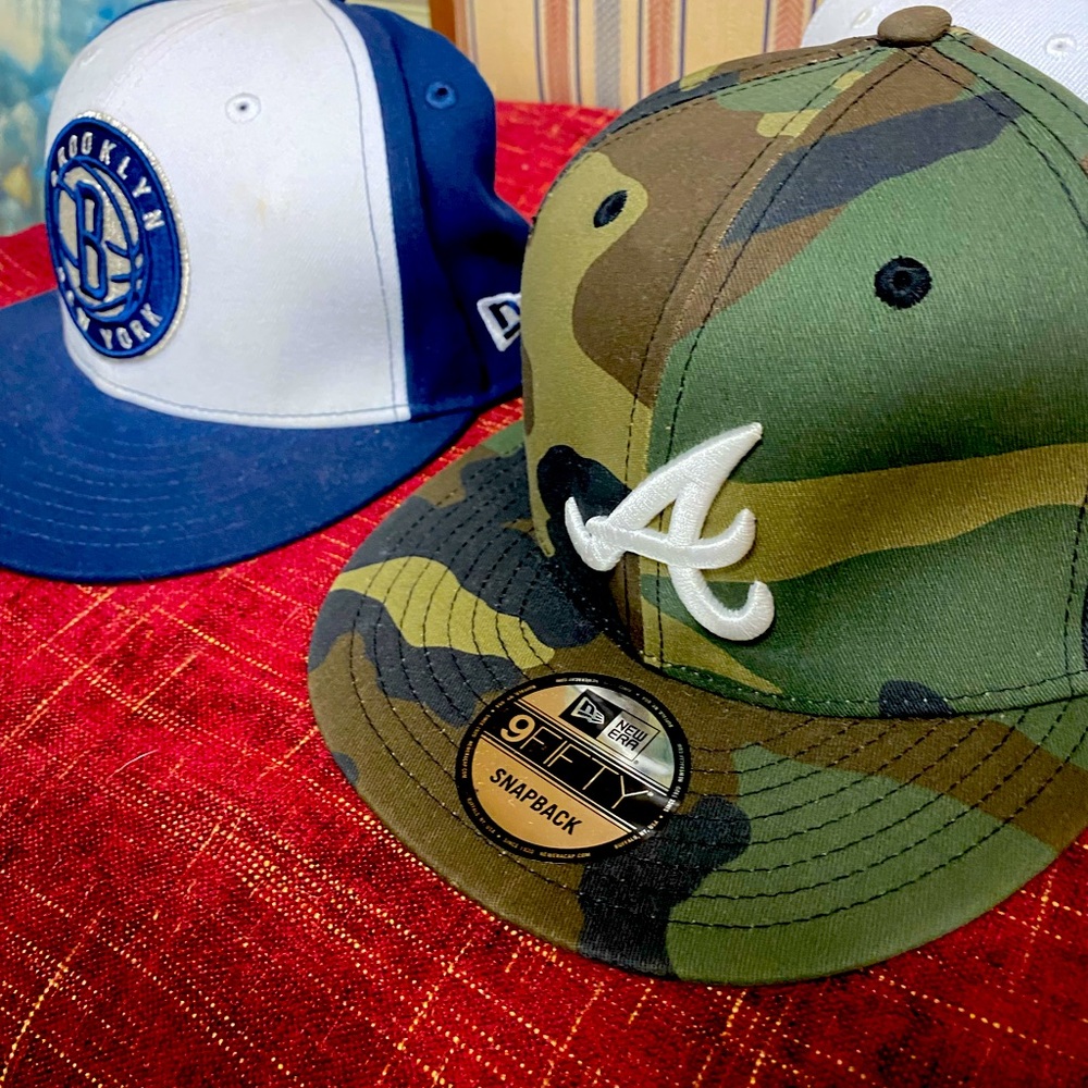 New Era Atlanta Braves SnapBack, Brooklyn Nets SnapBack One Size